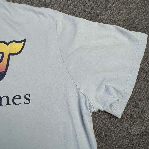 Vineyard Vines Shirt Mens Extra Large Blue Paddle Boarding Beach Water Sun Set - Picture 13 of 16